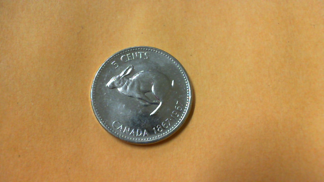 1967 Canada Centennial nickel